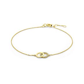 9k Armband Zirkonia 16,5 - 17,5 - 18,5