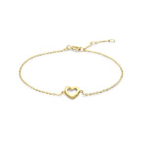 9k Armband Herz 16,5 - 17,5 - 18,5 cm