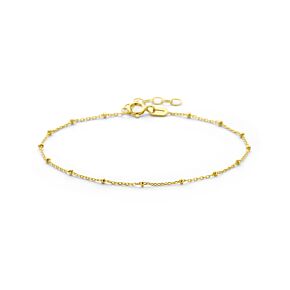 9k armband bolletjes 16 + 2 cm