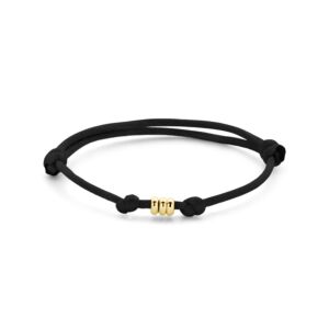 Armband Satin schwarz 13 - 26 cm
