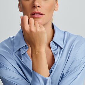 9k Armband Herzen 16,5 - 17,5 - 18,5 cm