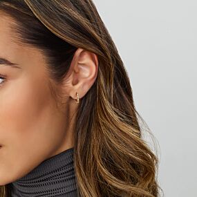 9k Klappohrringe diamantiert 10,3 mm