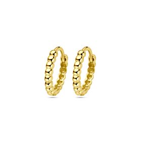9k Klappohrringe Kugeln 13,5 mm