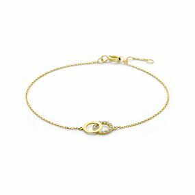 9k Armband Zirkonia 16,5 - 17,5 - 18,5