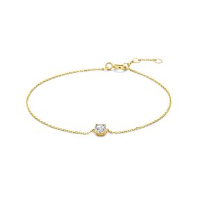 9k Armband Zirkonia 16,5 - 17,5 - 18,5 cm